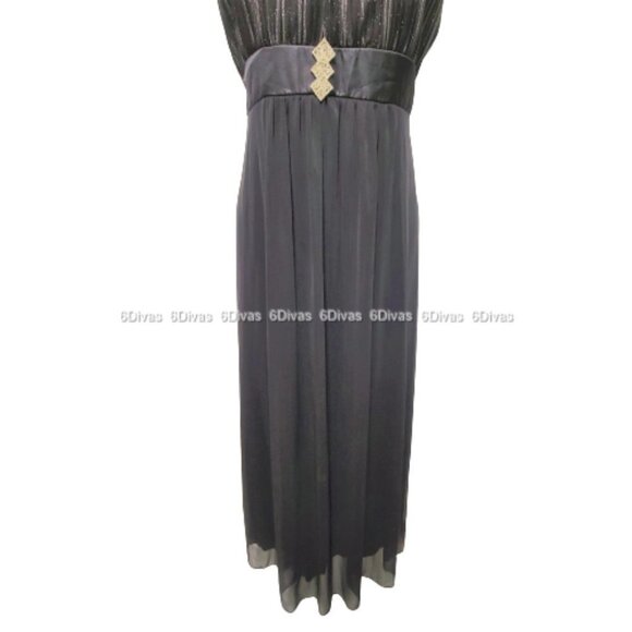 Black Evening Dress Gown- Size M - New! - Picture 2 of 15